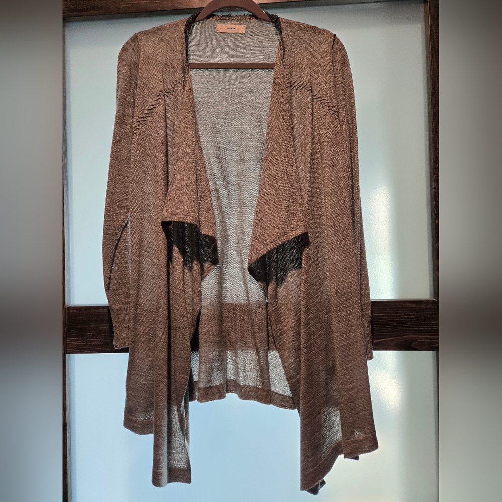 Diesel knit drape front cardigan